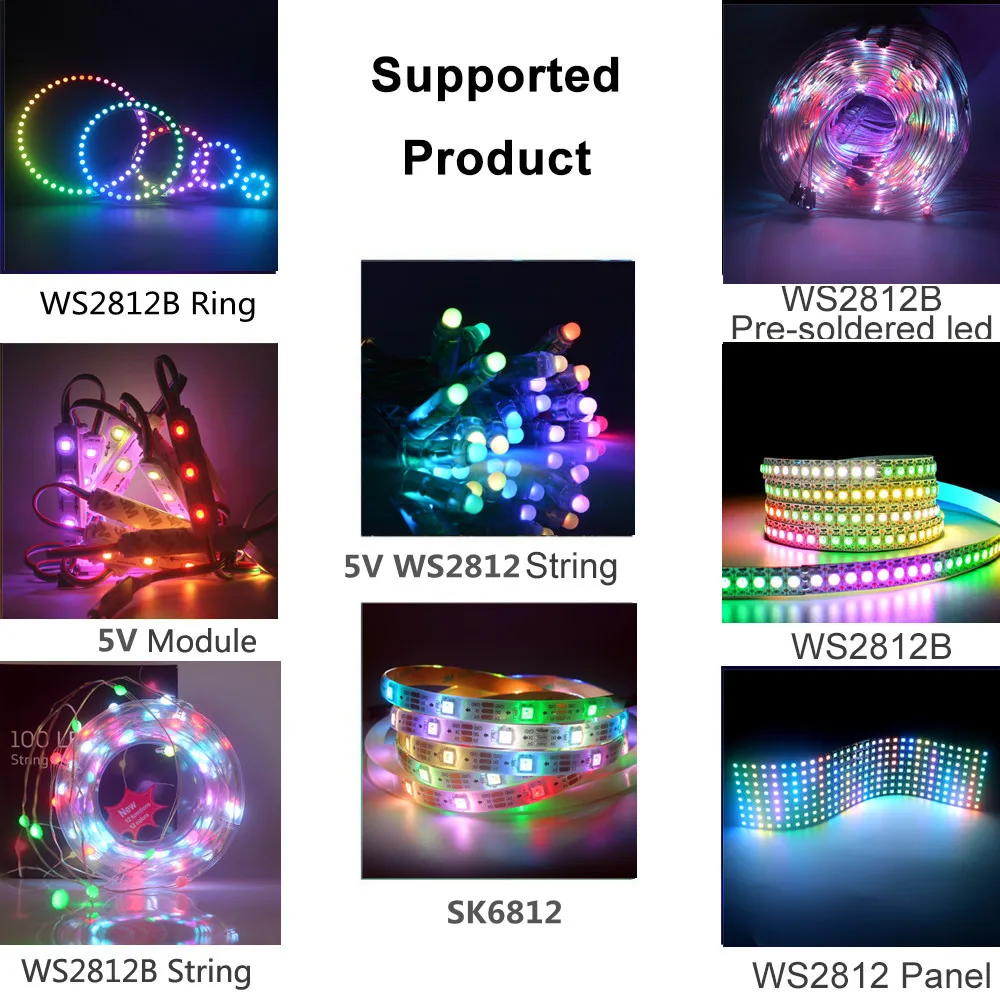 Controlador Bluetooth de Música para Tira LED Pixel Direccionable (5V-24V) S5447409e0269476da457befde88e855bk