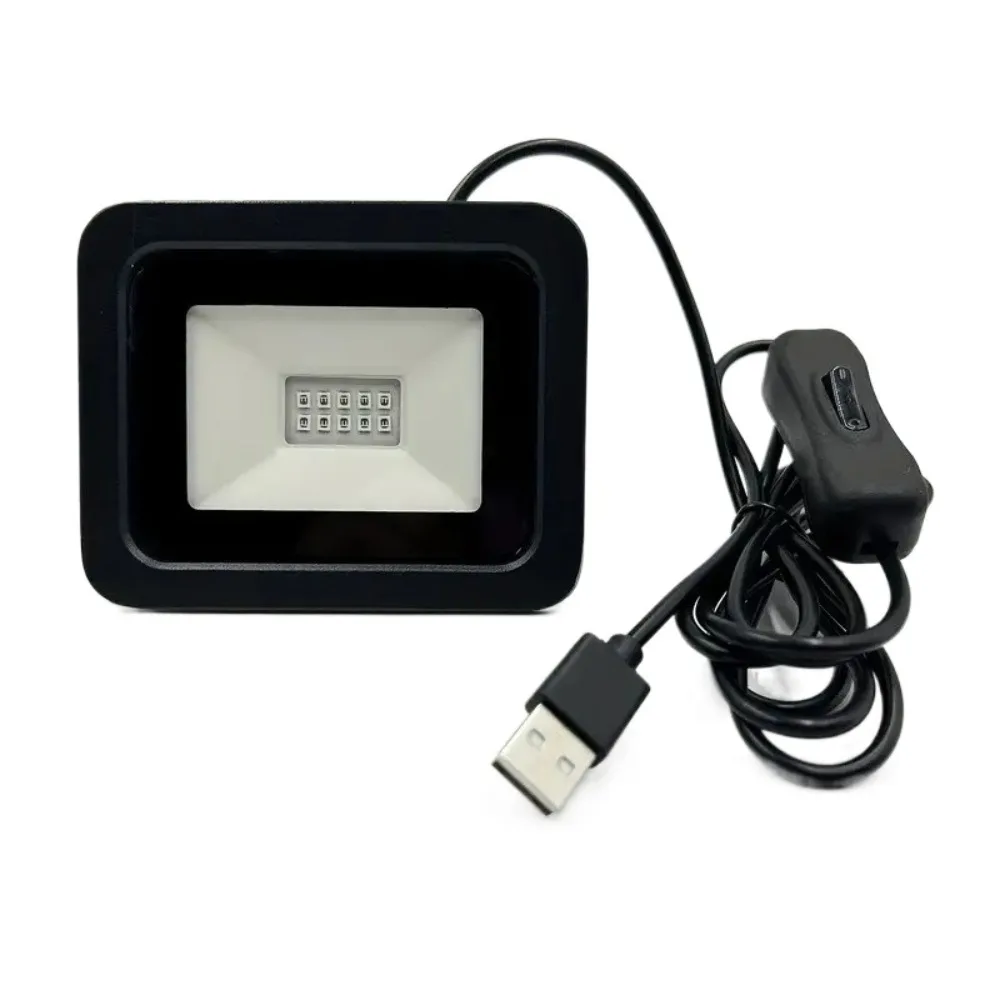 항균 5V USB UV LED 투광등 고출력 10W UVA 투광등 방수 휴대용 ..