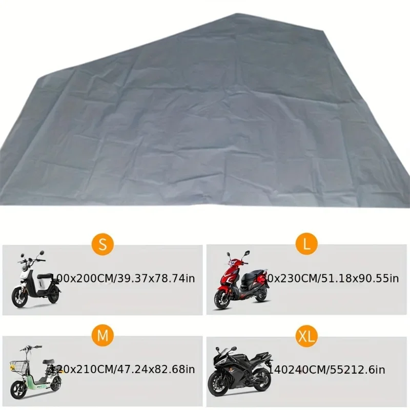 Waterproof PEVA Motorcycle Cover for 1.8m Electric Scooter