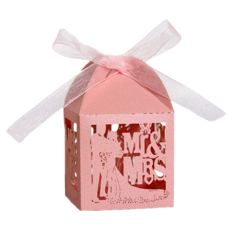 JOHOUSE Large Gift Box, 8 inches Pink Gift Boxes with Lids for Presents,  Wedding Box, Baby Shower, Mother's Day and Graduations