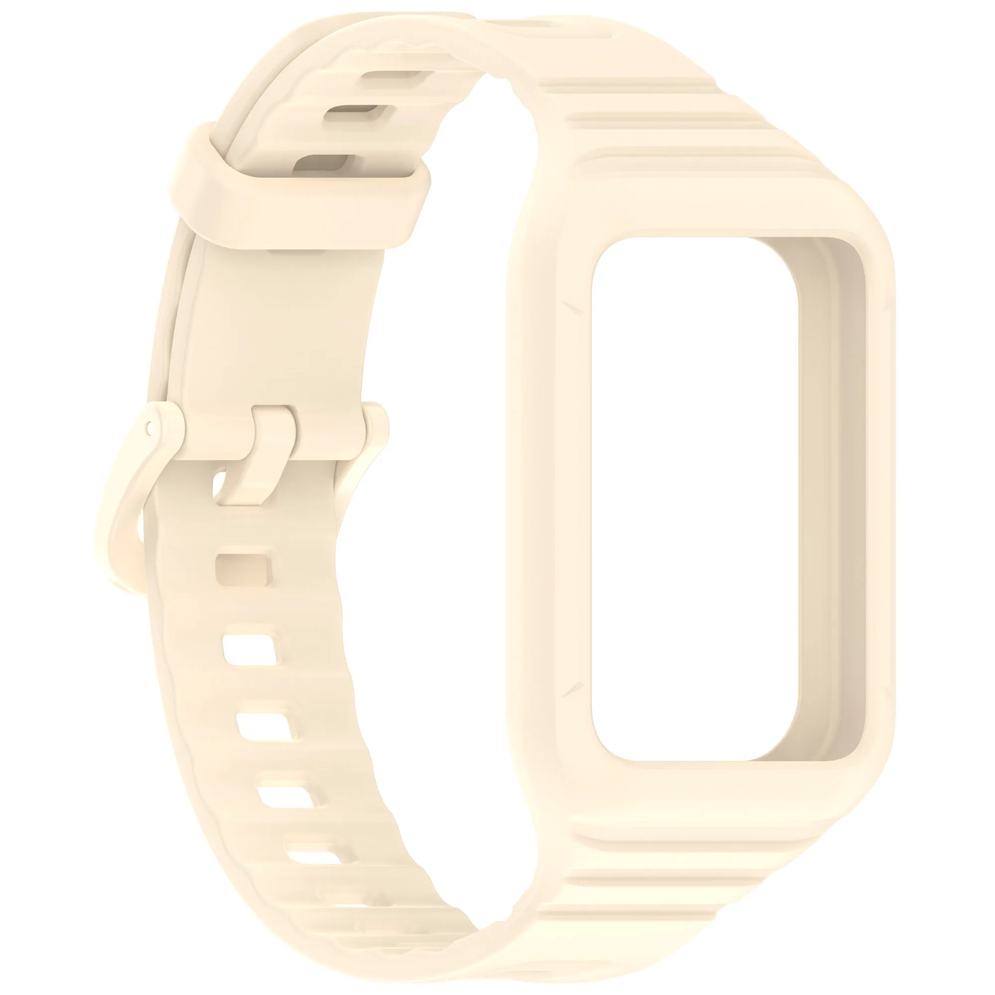 Enhanced Silicone Strap - Durable and Adjustable Single-Color Watchband