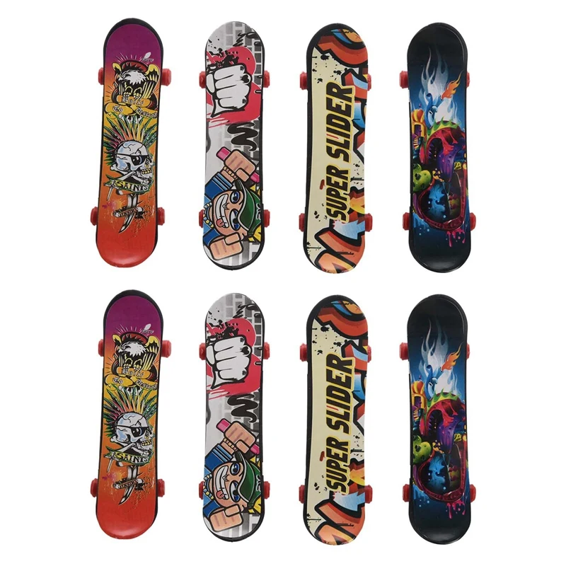 5pcs Mini Pack Finger Board Tech Skateboard Deck Truck Toy Gift Kids  Children