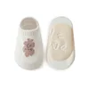 5Pairs/lot 2024 New 0-5Years Anti-slip Non Skid Ankle Socks With Grips For Baby Toddler Kids Boys Girls All Seasons Cotton Socks 5