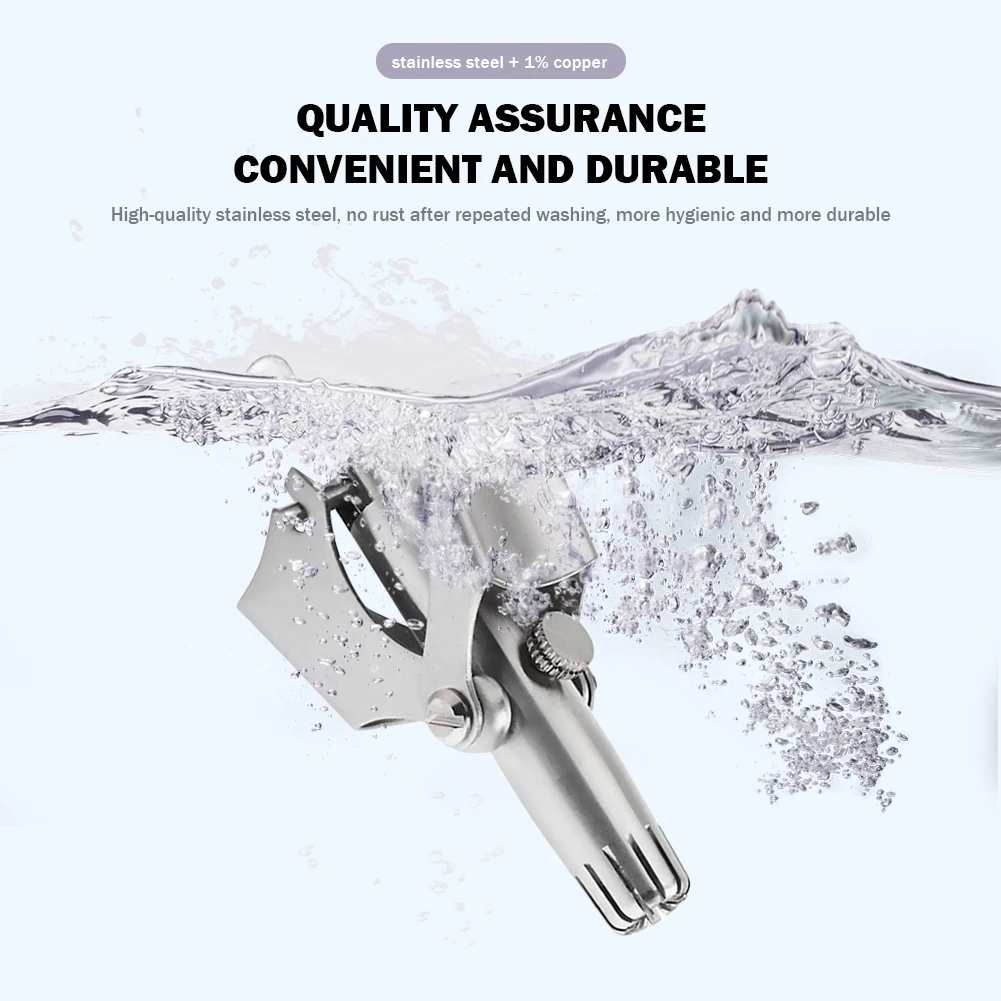 Practical Stainless Steel Manual Hair Trimmer for Shaving Nose Ear Hair Multi-functional Convenient Trimming Shaver