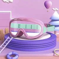 Lunettes de natation pour enfants ; antibuée et anti-ultraviolets ; lunettes de natation grand angle ; lunettes de piscine imperméables pour enfants ; sui 3