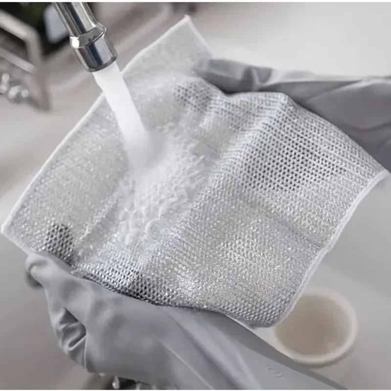 2pcs/Set Steel Wire Cleaning Cloth, Multi-Purpose Cleaning Towel, Non-Stick  Kitchen And Bathroom Cleaning Cloth, Stainless-Steel Wire Cloth For Sewer,  Dishwashing Machine, Commercial Cleaning Supplies Of Stove Cleaning Tool