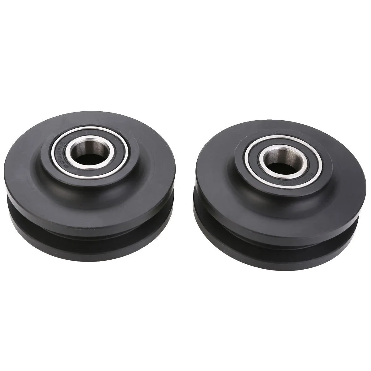 2 pcs lote banheiro duplo rolamento polia 01