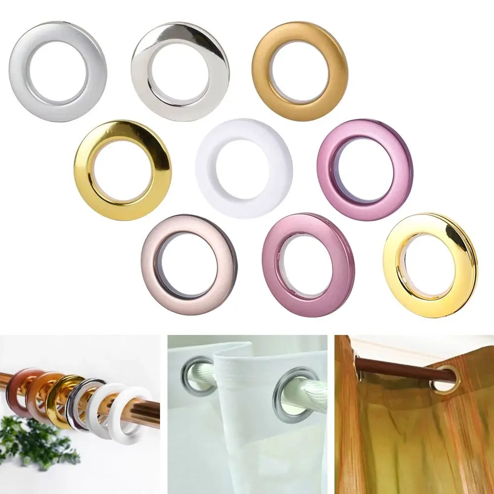 

Plastic Curtain Grommet Portable Hanging Mute Curtain Eyelet Ring Hanging Curtain Ring Home Decoration