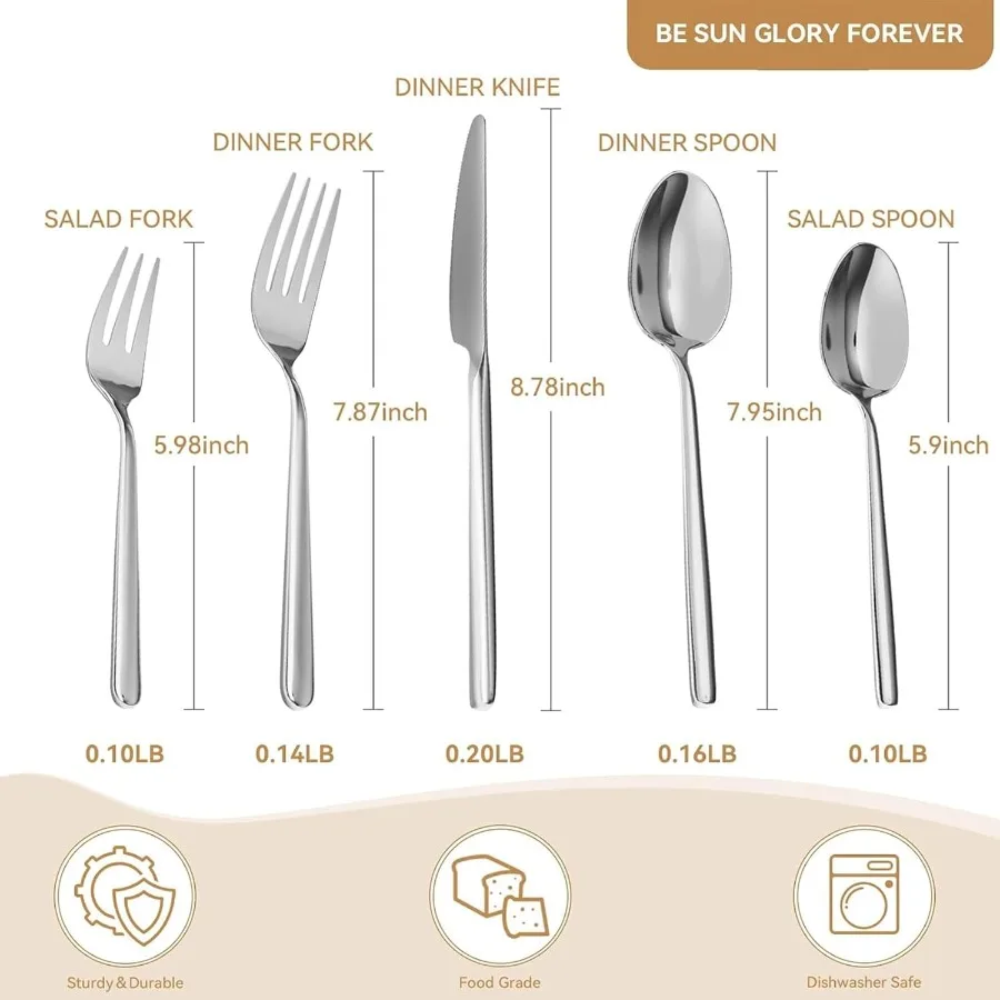 20-Piece Oval Flatware Set 3