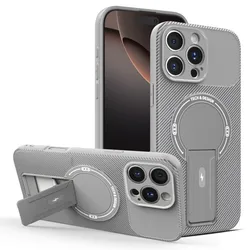 Magnetic Magsafe Fold Stand Invisible Soft Phone Case - Motorola Edge 60s (TXW grey)