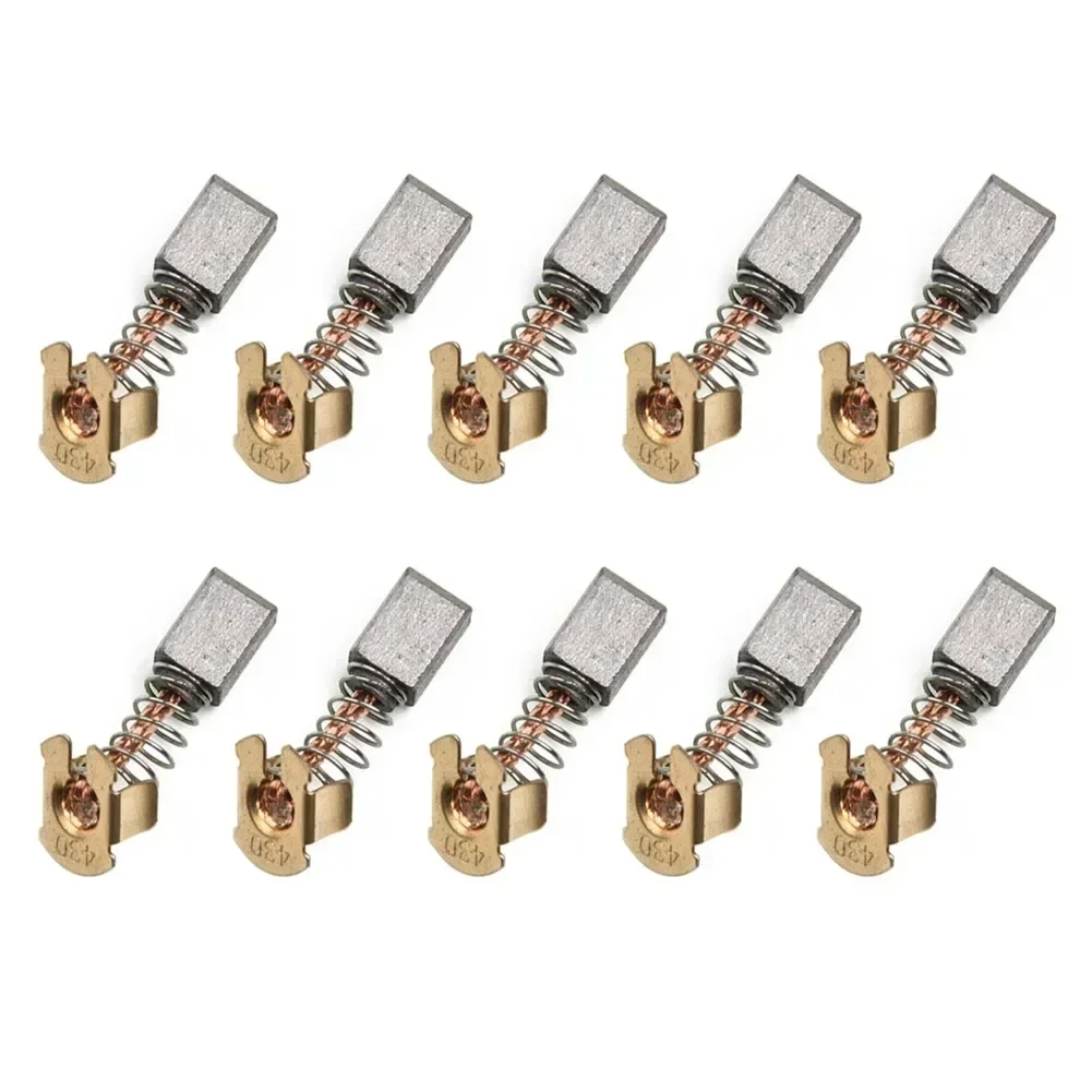 10pcs Carbon Brushes Replacement For 18V Angle Grinder CB-430 BGA450 BGA452 DGA452 GA400 BGA402 Replacement Accessories