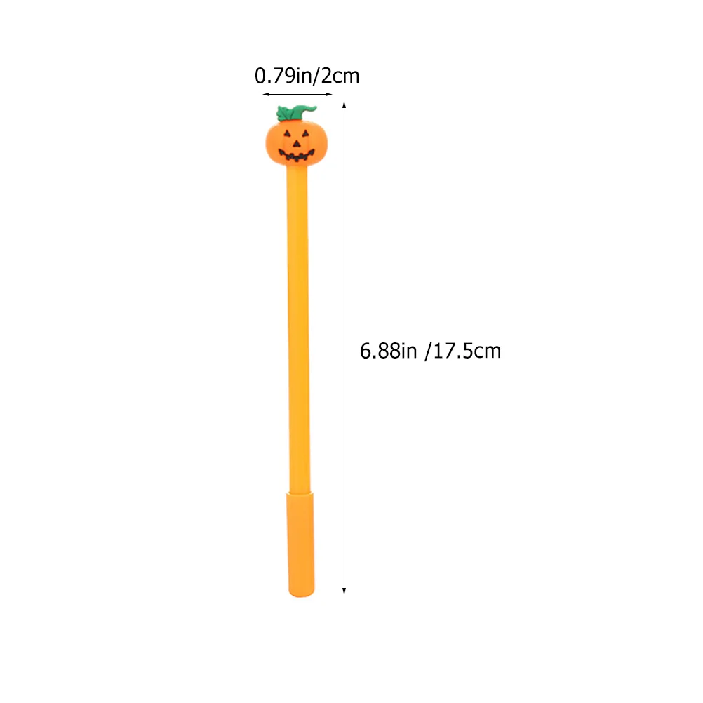 10Pcs Halloween Cartoon Pumpkin Skull Gel Pens Smooth Ink Pens for School Office Writing Signature Fun Gifts Writing Pen