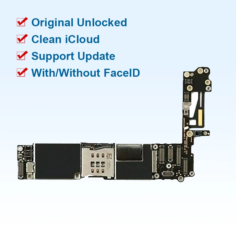 아이폰용 메인보드 언락된 로직 보드 아이폰 6 6s 6p 6s 플러스 7 7p 8 8p 터치 아이디 포함/미포함