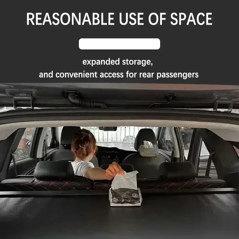 Car Trunk Storage Rack Covers For Audi Q7 4M- Electric Manual Tailgate Retractable Cargo Liner Shelter Car Accessories