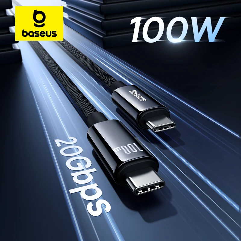 

USB-кабель Baseus для передачи данных, 20 Гбит/с, 100 Вт