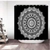 Waterproof Shower Curtain Mandala Flower Printed Bath Curtain Polyester Fabric Geometric Home Bath Decor Curtains With 12 Hooks 4