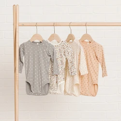 Body imprimé pour nouveau né fille et garçon, barboteuse à manches longues, à la mode, vêtements pour enfants, printemps, automne, 2022 