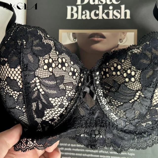 1/2 Cup Bras Lace Plus Size Underwear Sets Women Sexy Thick Padded Push Up  Bra Set Female Lingerie Black Embroidery Brassiere - AliExpress