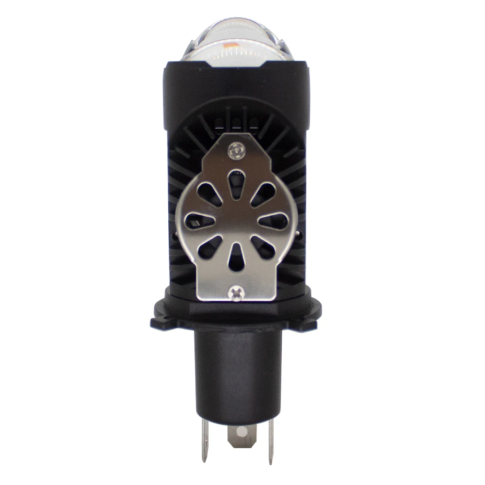 1개 H4 Bi LED 미니 프로젝터 렌즈 LED 자동차 헤드라이트 전구 50000LM 120W 터보 자동 전구 H4 상하향등 안개등 전구 12V