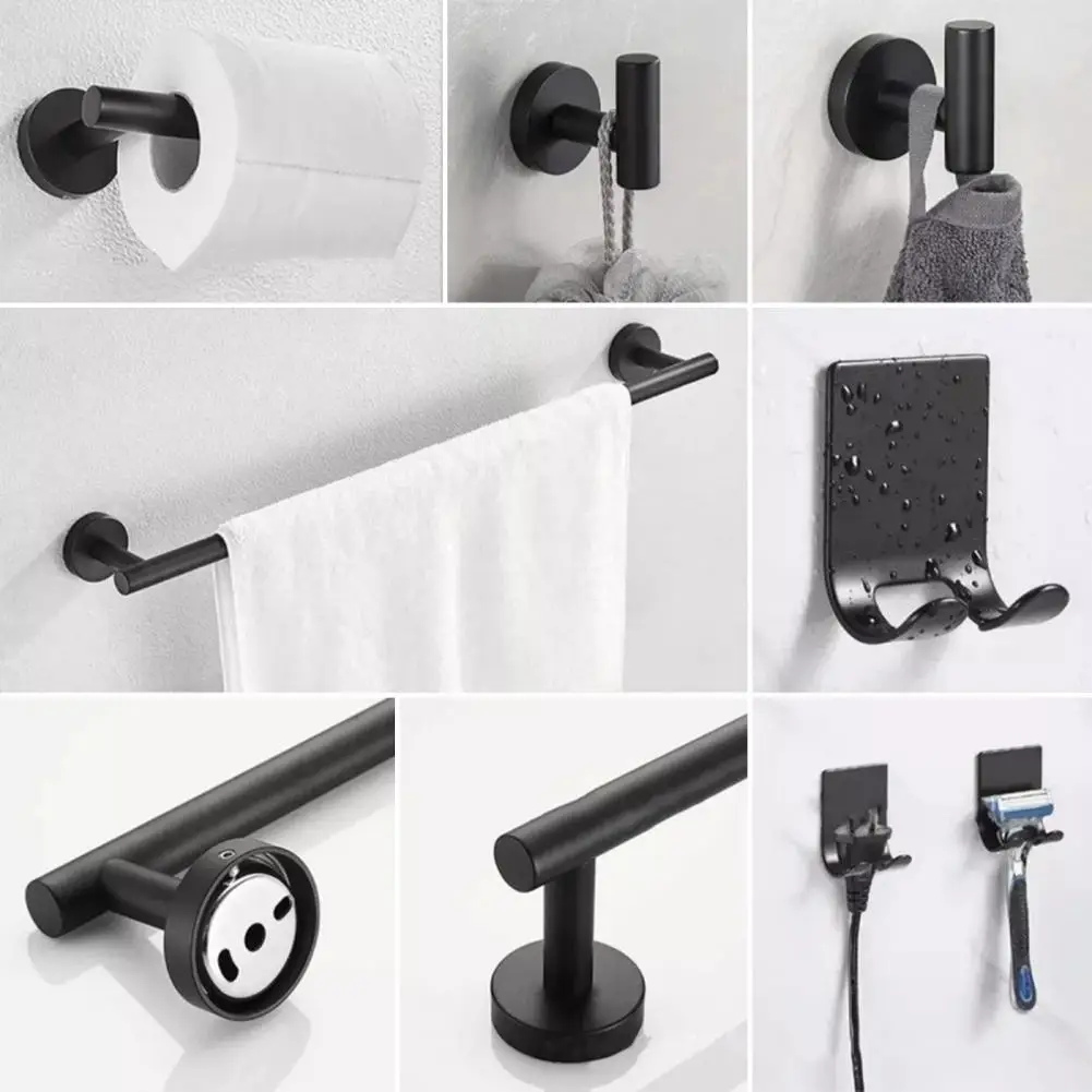 Storage Rack Set Bathroom Towel Rack Modern Design Hand Towel Holder Set with Strong Load-bearing Capacity for Stylish