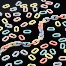 

100pcs Mixed Color Acrylic Plastic Clasps Hooks for Jewelry Making Connecter Supplies Diy Bracelet Necklace Chains Accessorie