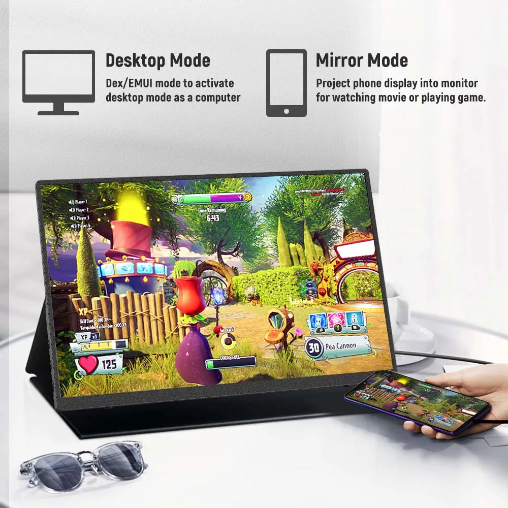 Bimawen ƮϿ ޴ , PC ޴ Mac Xbox Switch PS3/4/5 Raspberry pi ܺ  , FHD 1080P, 14.0 ġ