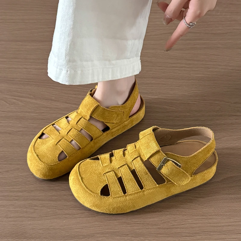 Women Flats Sandals Fashion Hollow Designer Casual Slingback Slippers Summer Flip Flops