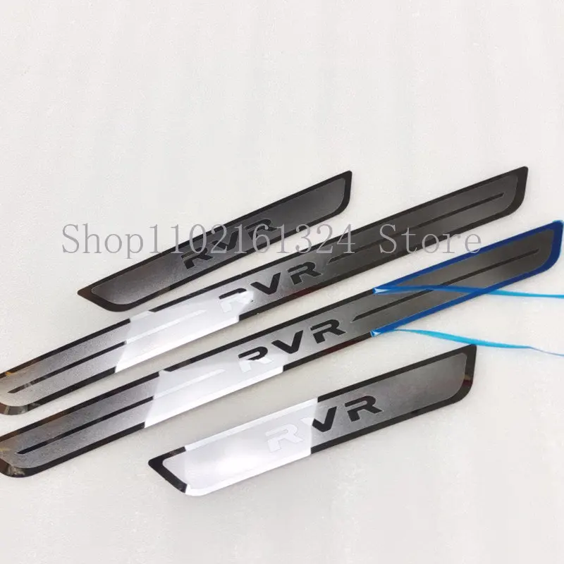 

Бесплатная доставка Для Mitsubishi RVR 2022 2023 аксессуары из нержавеющей стали защитная Накладка на порог автомобиля защитная накладка наклейка на крышку