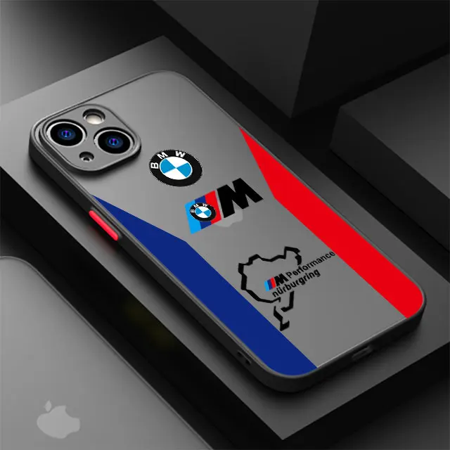 thumbnail image 1 of Funda de lujo para coche BM Power-M W para Apple iPhone 14 Pro 16 15ProMax 13 XR 12 Mini 7 8 Plus 11 Pro XS Max mate capa de parachoques de lujo, 1 of 5