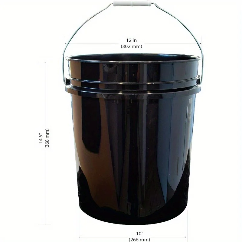 10 Buckets and 10 Lids 4.4 Gallon Plastic Barrel Car Bucket Kimchi Bucket
