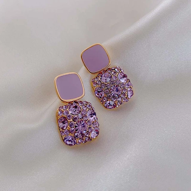 Buy Purple Earrings for Women by Priyaasi Online | Ajio.com