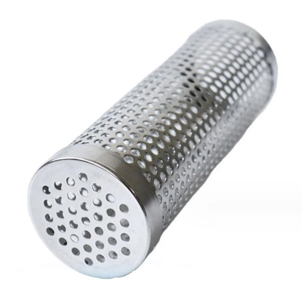 

Stainless Steel Smoke Tube BBQ Charcoal Barbecue Grill Tube Hexagonal Cylinder Smoke Dining Tube Barbecue Smoker Kitchen BBQ