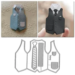Delysia King Men's Vest, Tie, Shirt, Metal Cutting Mold, Diy Scrapbook Photo Album, Embossed Paper Card, Decorative Crafts