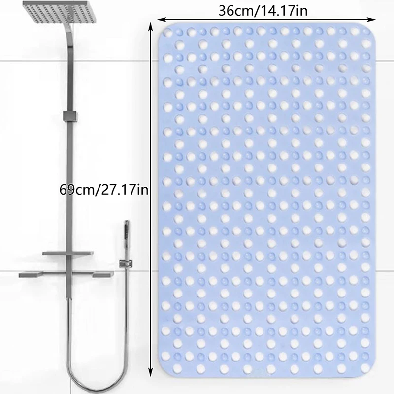Enhanced Anti-Mould Rubber Bath Mat with Drainage and Antibacterial Properties