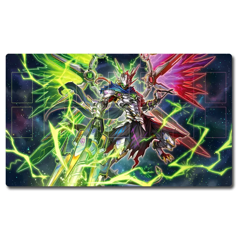 Tappetino da gioco Yu-Gi-Oh! DoomZ XIII Over Graflario Tappetino per Giochi di Carte Collezionabili TCG OCG, Tappetino in Gomma per Duello, Tappetino per Mouse - immagine 4