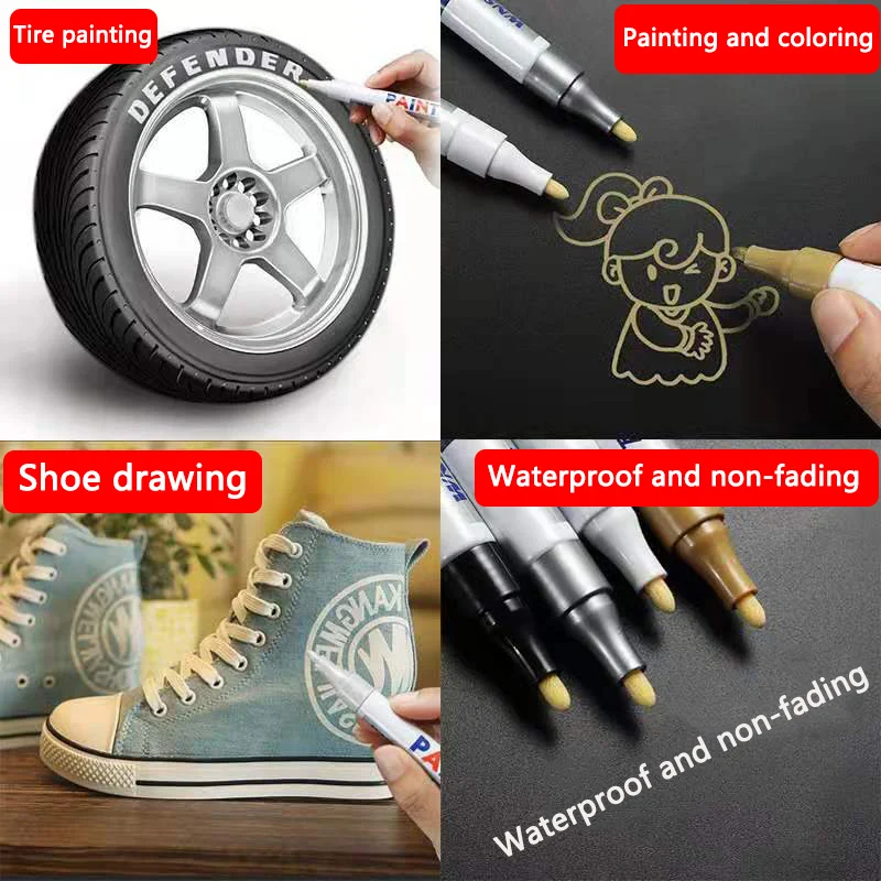 White Waterproof Marker Pen 2