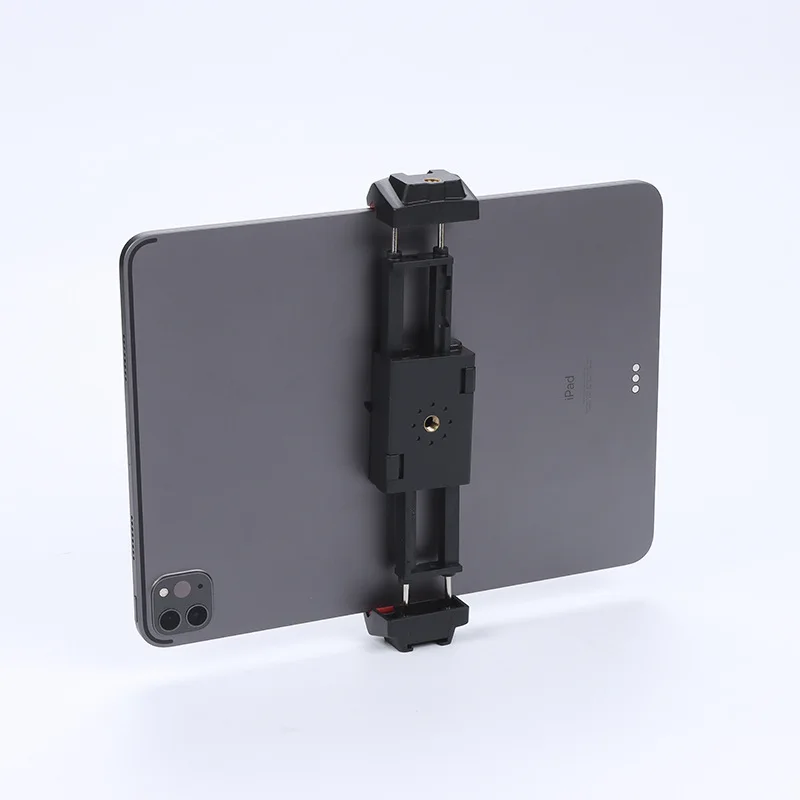 Universal Phone Tablet Clip Multifunctional Cellphone Holder Tripod With 1/4 Screw Adapter for iPad 12.9 Inch Microphone Tablet Holder