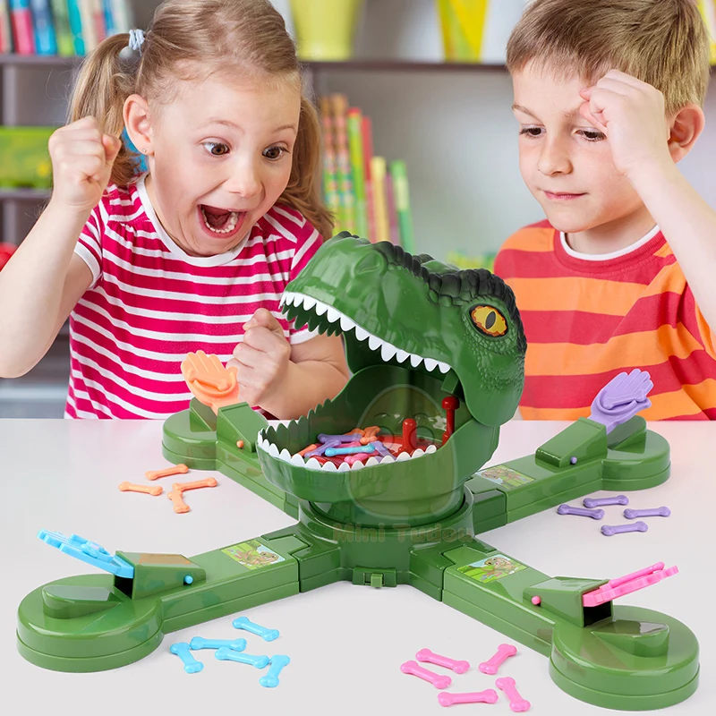 Kids Toy Feeding Dinosaur Electric Multiplayer Interactive Rotate Shot Game Party Competitive Desktop Toys For Children Gifts 2