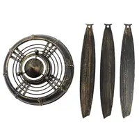 Retro Industrial Style Aircraft Propeller Wrought Iron Art Wall Hanging Ornaments Bar Internet Cafe Decoration 2