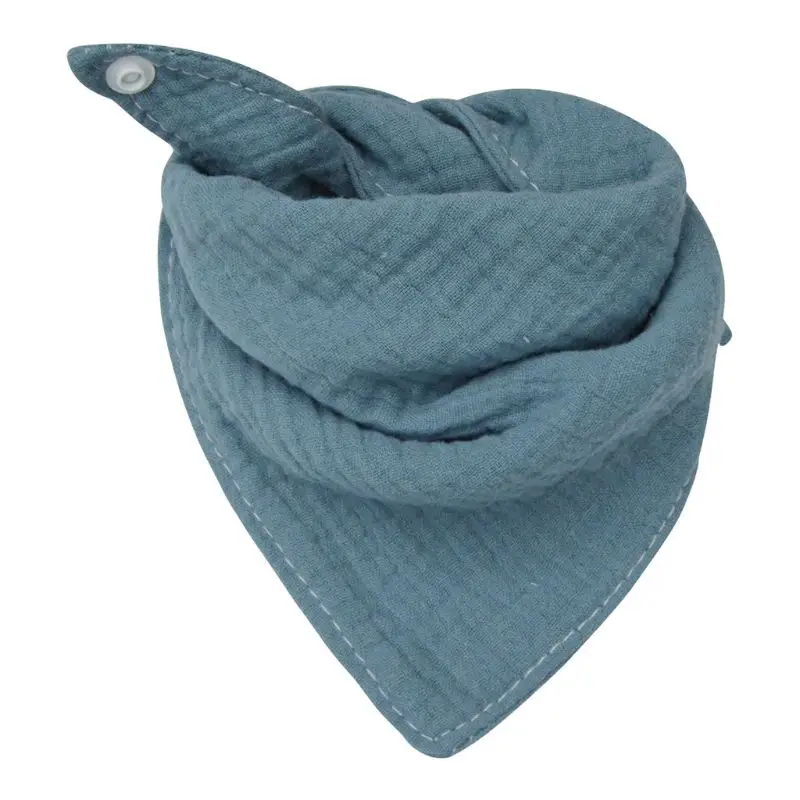 2 Serviettes De Bavoirs Bébé En Coton Pur - Réglables Avec Boutons - Douces Et Absorbantes