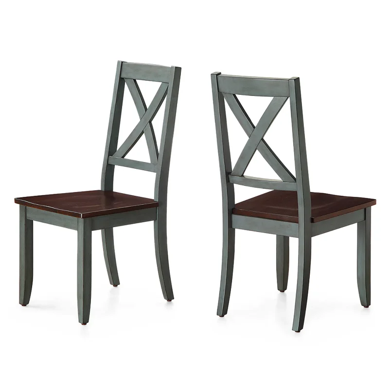 

LISM Maddox Crossing Dining Chairs, Set of 2, Dark Seafoam Finish