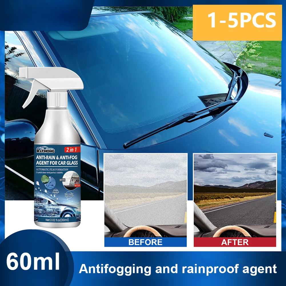 1-5PCS 60ml Portable Car Glass Waterproof Coating Agent for Car Cleaning car coating