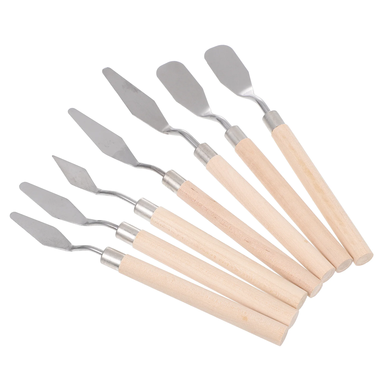 7 Pcs Scraper Make up Spatula Portable Paint Students Tool Painting Supplies Wallpaper Wood Accessories for Pigment