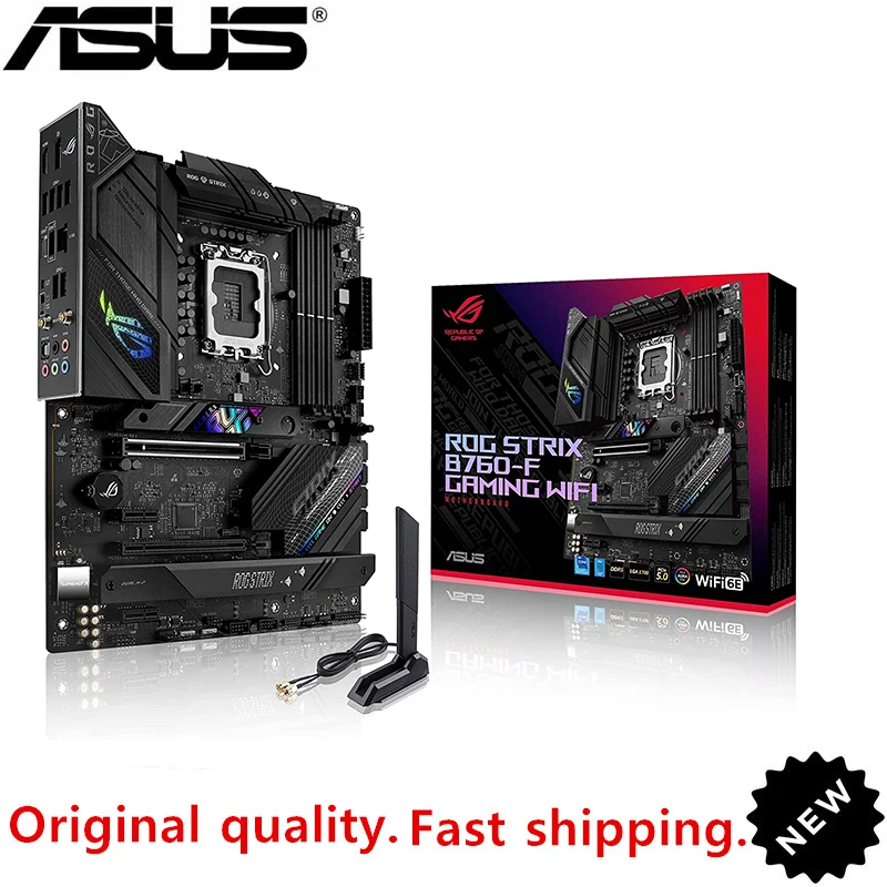 Nuovo Per Intel B760 Per Asus Rog Strix B760-F Gaming Wifi Lga 1700 Ddr5 Supporto Per Scheda Madre Desktop Originale 12300F 12400
