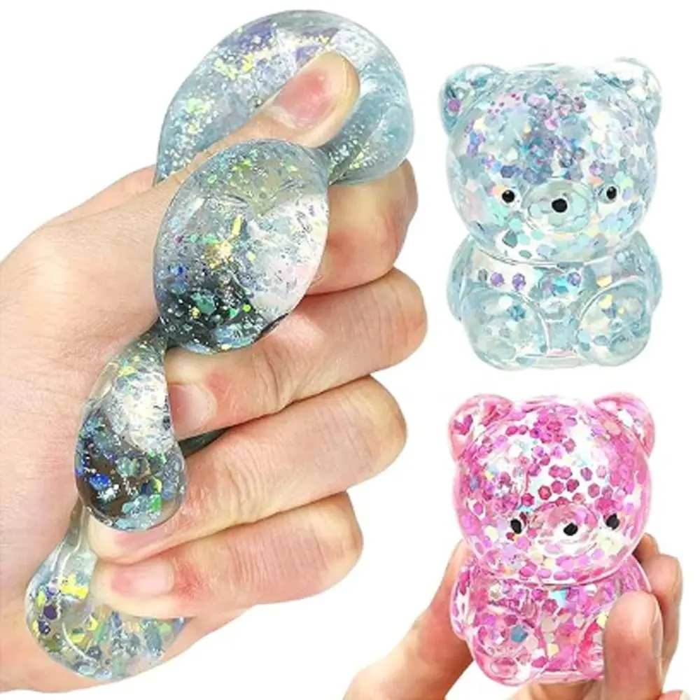 New Gummy Bear Bear Squishy Fidget Toys Soft Funny Squishy Ball Cute Sugar Stress Ball Sensory Toys for Adults 2