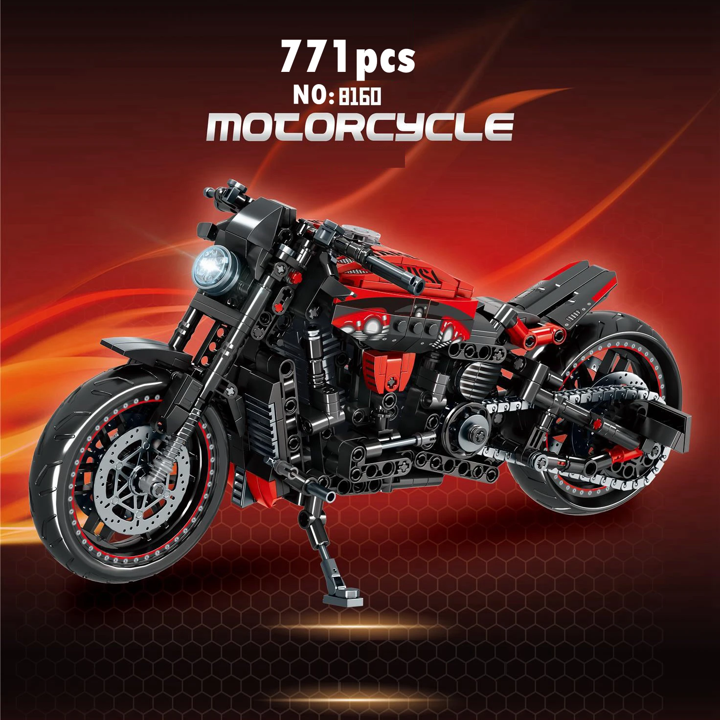 Tech MOC Kawasaki Z900 Racing Motorcycle Bricks Toys 82004