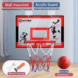 Indoor Basketball Hoop with Blue Circle Design and Dormitory - Friendly Buckle System (Wall - mounted)