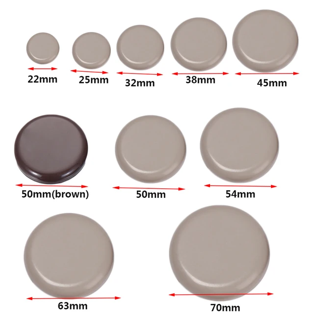 Coussinets Coulissants Anti-Rayures pour Jambes de Meubles, Protection de Sol, Polymères, Facile à Déplacer, Épais, Anti-Delhi, 4 Pièces 5