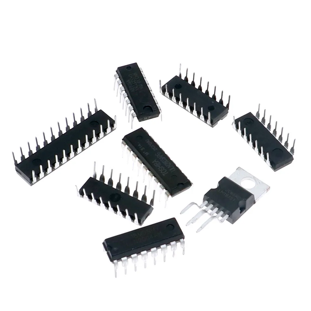 IC 집적 회로 칩 키트 박스, 10 가치 44 개, SG3525 ULN2803 TEA2025 ULN2004 TDA1875 KA7500 MAX7219 NE556 LM3914 TDA2003