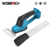 18V Mini Cordless Hedge Cutter Grass Trimmer Grass Shear Shrubber Handheld Trimmer Compatible For BL1830 1840 1850 1860 battery 1